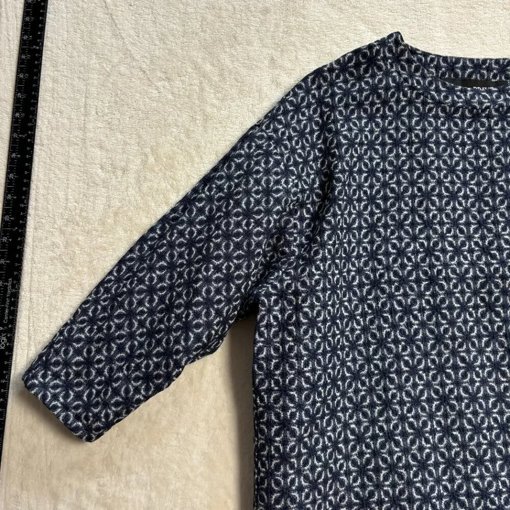 Collection Privee? Womens Blouse Size Small Linen‎ Blend Blue Lagenlook Italy
